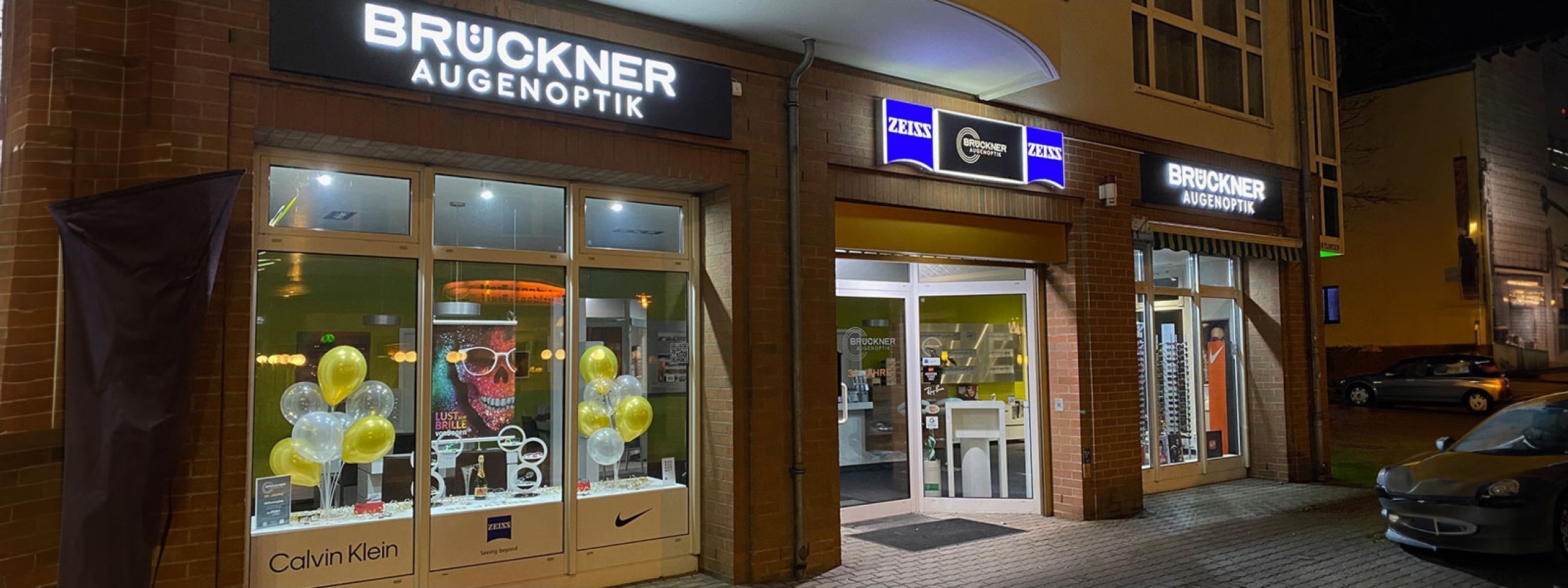 Außenfassade vom Geschäft Augenoptik Brückner
