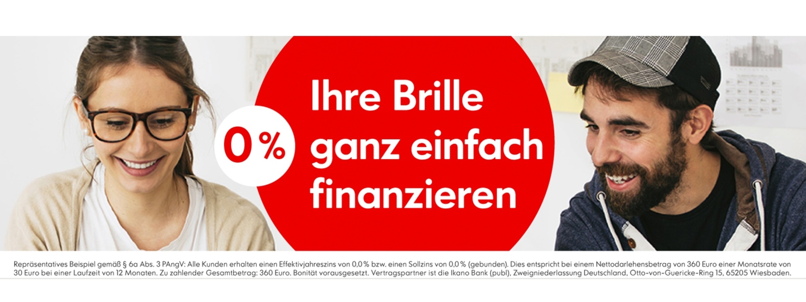 Angebot für 0% Finanzierung